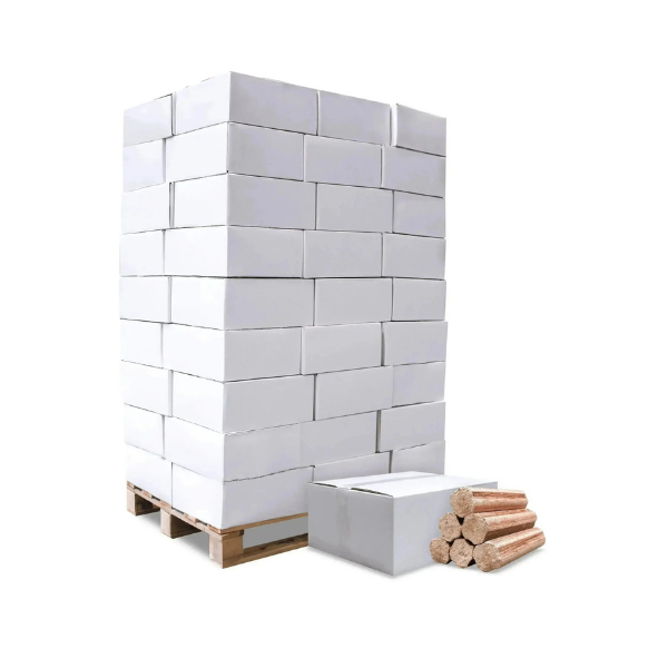 Heizfuxx BBQ Buchenholzbriketts – 972 kg Palette (54 x 18 kg) Hochwertige Grill & BBQ Holzbriketts