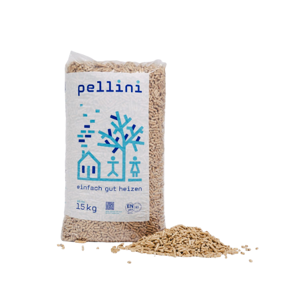 Pellini Holzpellets ENplus A1 – 990 kg Palette (66 x 15 kg) Premium Nadelholz Pellets